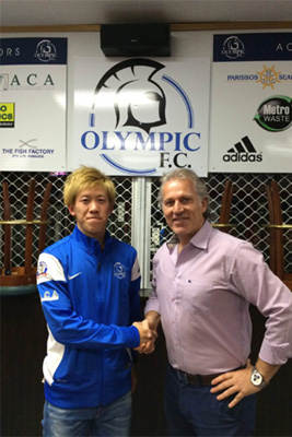 曽我茂行 オーストラリアアデレード州1部リーグ契約