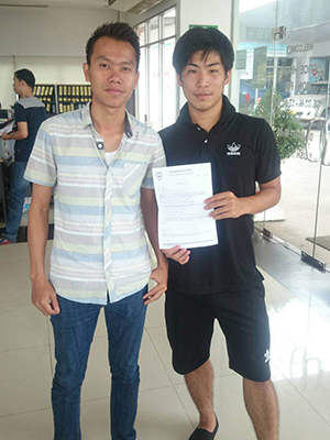 村田勝利選手 契約延長