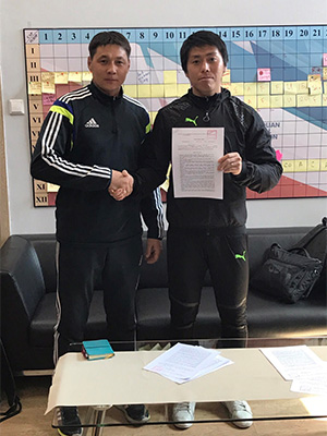 渡邊卓矢 モンゴル1部リーグ契約